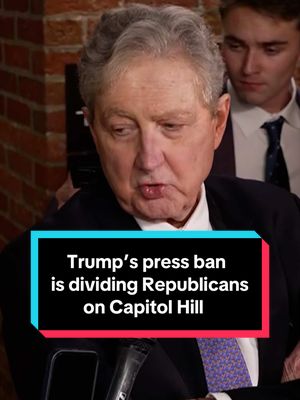 In conversations with MS NOW reporters in the days following President Trump's White House press ban, congressional Republicans were split on the new restrictions. #politics #media #trump #whitehouse 