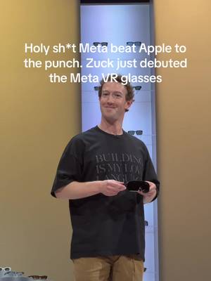 Zuck announces Meta VR glasses live on stage