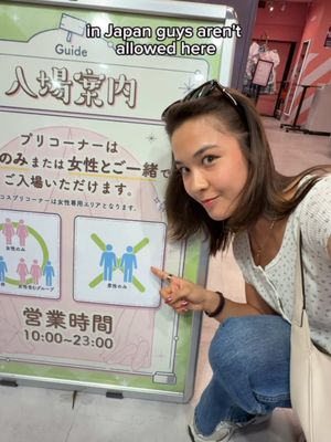 In Japan, guys aren’t allowed in here… and here’s why.  📍Taito Station Shinjuku East Exit Shop  #japan #tokyo #japaneseculture #japantrip #japanese 
