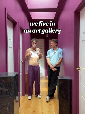 We turned a hallway into our art gallery 🖼️ #interiordesign #Home #art #decor 