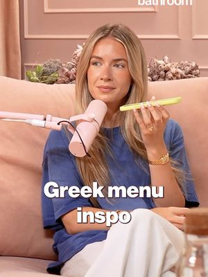 getting our vocab down for Mykonos pt.2 🇬🇷🧀🌞 #ad 