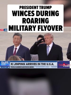 😳 President Trump rolled out the red carpet for Chinese leader Xi Jinping for his state visit to Washington D.C. — personally greeting Xi when he landed Wednesday night — but then things took a ROARING turn for the worse! 🎥: Just the News/Real America's Voice