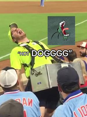 The way he changed characters 😂 (via jakewalker9960/IG) #MLB #baseball #hotdog #hotdogs 
