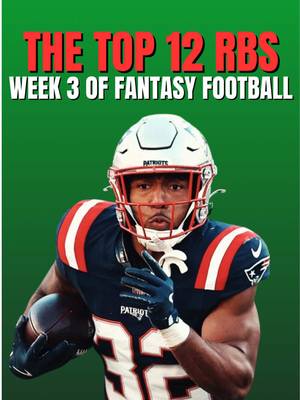 Best RBs To Start in Week 3 of Fantasy Football #football #fantasyfootball #nfl #runningback 