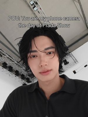 POV: you’re Prada Ambassador Win Metawin’s phone camera on the Prada Spring/Summer 2027 Womenswear Fashion Show day. #PradaSS27 #PradaPeople #Prada