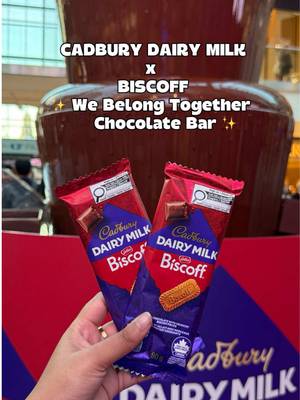 Name a better duo? Cadbury Dairy Milk and Biscoff DEFINITELY belong together 🍫✨ Experience the ‘We Belong Together Chocolate Bar’ from September 24-27 at the Eaton Centre! #ad