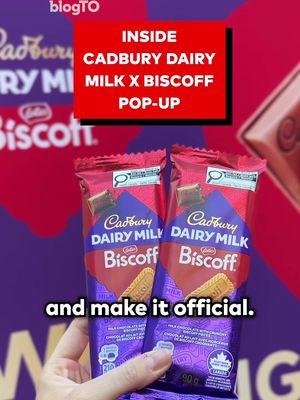 Cadbury Dairy Milk x Biscoff is officially a thing! 🍫🤝 Try the new collab, check out Canada’s largest chocolate fountain and make your own personalized bar at the Eaton Centre Sept. 24 to 27. 😋 #FYP #ForYouPage #Ad