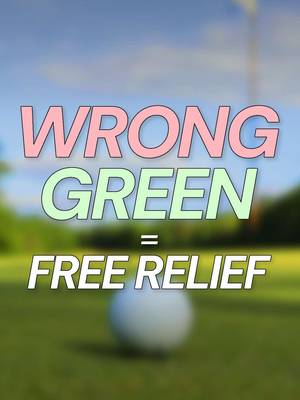 Have you ever landed on the wrong green?! Guess what, you CANNOT hit off of it! Take that free relief and save the groundskeeper some grief. ⛳️ #DidYouKnow