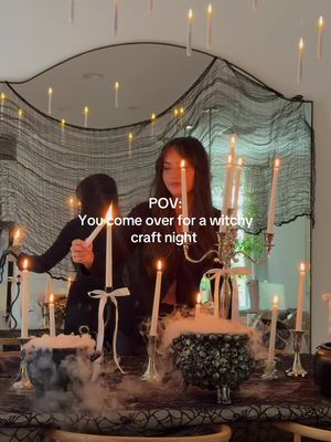 I think this might officially be one of my favorite Halloween nights I’ve thrown 🕯️🎃 elevated & a little spooky (exactly how I like it lol) almost everything I used is from @At Home 👻  #AtHomePartner #halloweenideas #halloweeninspo #hosting