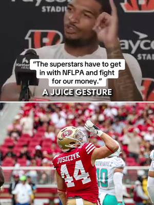 #JaMarrChase on #NFL players being fined for celebrations. #49ers FB Kyle Juszczyk was fined $14,926 for "engaging in offensive demonstrations" during his TD celebration vs. Miami last Sunday. #football #bengals 