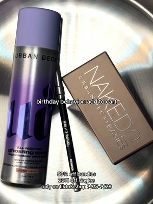 50% OFF BUNDLES. 20% OFF SINGLES. FLASH SALES ON TIKTOK LIVE. ALL WEEKEND LONG.  we’re celebrating 30 years of Urban Decay with the hottest deals on tiktok shop 🎂🖤 9/25-9/28. get ready to ADD TO CART! #urbandecay #tiktokshop #tiktoklive #sale 
