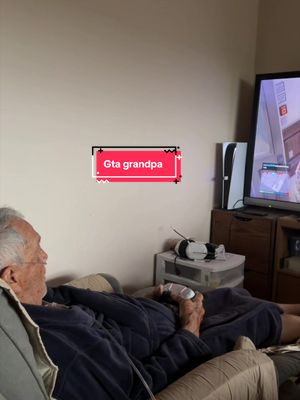 The man doesn’t play about his GTA 😂❤️ @GTA Grandpa #grandparentsoftiktok #gtagrandapa #gta 