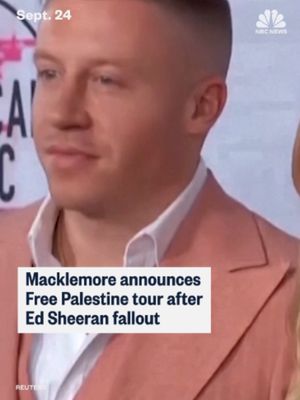 Macklemore announced he will launch the Free Palestine Tour this fall after being removed from Ed Sheeran’s tour this month over his pro-Palestinian performance.