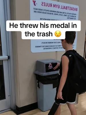 “I lost” 🤷‍♂️ (via joelgandara/IG) #basketball #medal #sports 