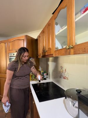 Easy off bam cook top cleaner is my go to for cutting through grime and tough spots ✨ Less time scrubbing, more time enjoying the clean 😂 #ad #EasyOffBAM #KitchenClean #CleaningHack @Easy Off Bam 