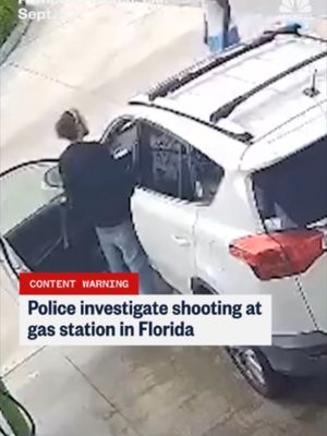 Police are investigating a shooting at a Florida gas station.