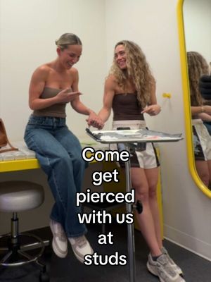Come with me & @FRANCESCA to get some piercings at Studs 💎💎💎💉 #piercings #studs #best #friend #foryoupage 