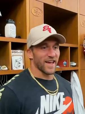 Kyle Juszczyk responds to being fined for imitating 'chugging a beer' despite his nickname being 'juice' 😅 George Kittle decided they should change his nickname 🍺 #nfl #49ers #football