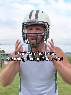 Now that Jaxson Dart is out let’s see Cam Skattebo at quarterback. #nfl #football #nflfootball #sports #comedy 