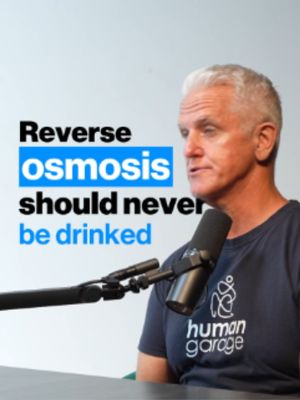 Is water processed through reverse osmosis actually drinkable? Maybe, but... 💧 #podcast #health #healthcare