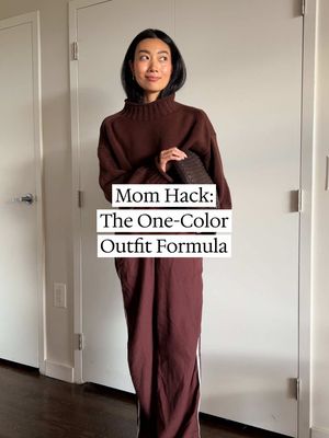 #ad Did monochrome actually save this busy mom time, or is it just another fashion theory that sounds better in practice? @Target 