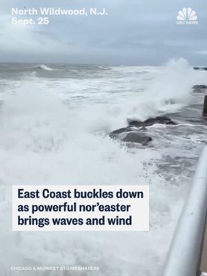 The East Coast is buckling down as a powerful nor'easter heading toward the region has already started to bring large waves and high winds to coastal towns in the Northeast.