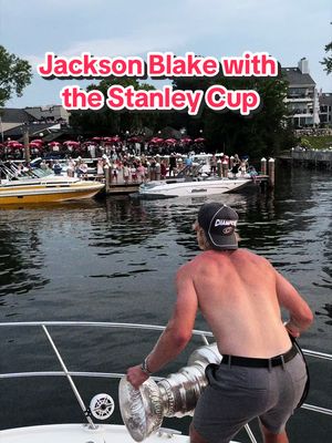 Check out our NEW video on our YouTube with Jackson Blake and the Stanley Cup #foryou #fyp #NHL 