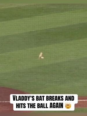 Hit the ball TWICE 😳 (via @MLB) #MLB #baseball #bluejays #vladimirguerrerojr 
