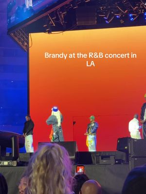 What a 😮 🎉🎉 Brandy at the Usher and Chris Brown  concert tonight in LA. R&B tour