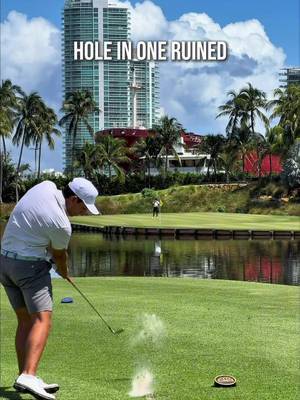 Worst thing that’s ever happened to me😢 @bogeysniper  #golf #fisherisland #holeinone #golfer #funnygolf