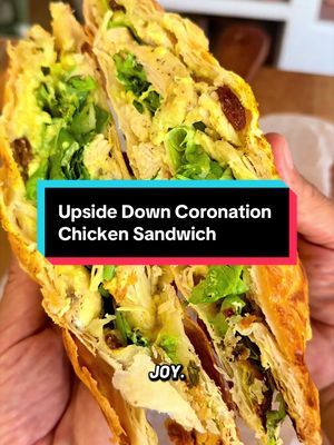 Upside Down Coronation Chicken Sandwich  #upsidedown #pastry #sandwich #FilmoraGoVideoEditor&Maker 