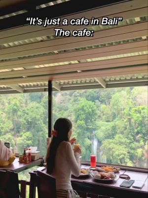 just casually having lunch in front of a waterfall🥹