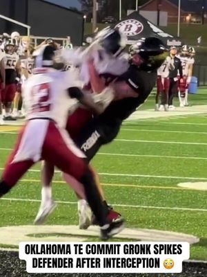 Oklahoma commit Seneca Driver (6'6", 230 lbs) slammed the cornerback to the ground after the pick and was flagged for it 😳 Driver was previously ejected and suspended this season for unsportsmanlike conduct  (Via @awireman/X)  #highschoolfootball #football #highschool #cfb