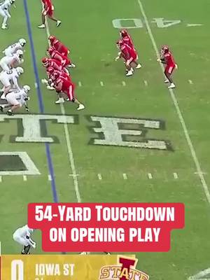 FIRST SNAP OF THE GAME IS A 54 YARD TD RUN BY WAYSHAWN PARKER #utahfootball #CollegeFootball #big12 