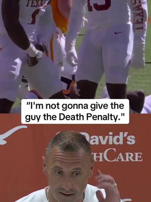 Coach Sark was asked about Colin Simmons' unsportsmanlike conduct penalty. #CollegeFootball 