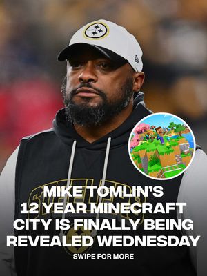 Mike Tomlin’s 12 Year Minecraft city is finally being revealed wednesday [🎥: via/ X CoachTomlin]