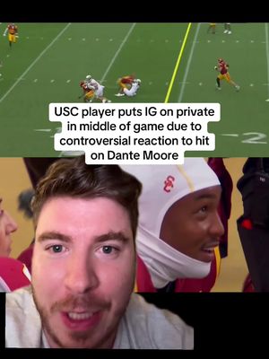 USC player Desman Stephens had to make a business decision at halftime. 