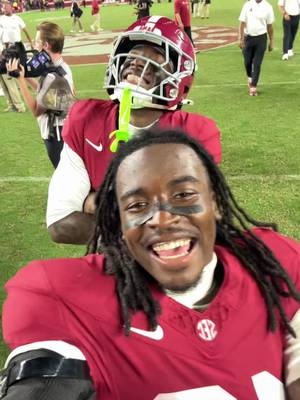 @Jireh Edwards & @Cederian Morgan post game 😁 #alabamafootball #rolltide 