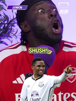 NAME A PLAYER THAT’S PLAYED FOR BOTH CLUBS: ETO’O EDITION 🤣 #football #Soccer #frontthree 