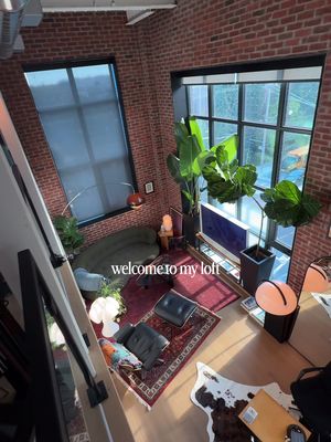 welcome 👌 • • #interiordesign #apartmentdecor #homedecor #homeinspo #homebody • • mid-century modern | toronto interior | brick loft living | warm light | lived-in spaces | hard loft | tall ceilings | large windows | natural light | vintage furniture | statement lighting | plants | architectural details | open living | modern apartment | home atmosphere | interior styling | design focused | quiet spaces