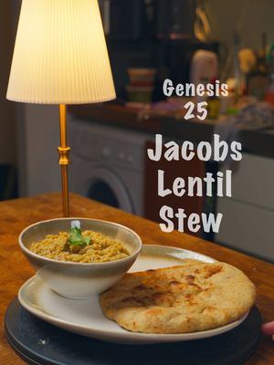 Finding My favourite meal in the Bible EP1: Genesis 25 - Jacobs Lentil Stew  . #bible #jesus #Genesis #jacboslentilstew 