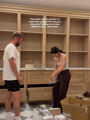 luckily I married a man who can just about fix anything … even my spaghetti problem 🤣 #pantry #kitchen #husband #fyp 