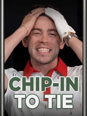 Chip-in to tie!?!? ⛳️ Watch the full match on MoonBall Golf YouTube Channel 👀 -------- Get 15% OFF your first order of Breakfast Balls apparel ... link in bio 🔗