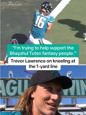 Trevor Lawrence 🤝 Bhayshul Tuten fantasy managers #fantasyfootball #nfl #trevorlawrence #bhayshultuten #jacksonvillejaguars