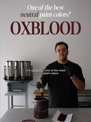 One of the best neutral paints for your home? #oxblood 