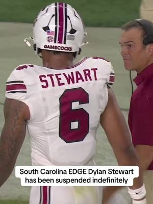 Breaking: Shane Beamer has announced that star #SouthCarolina EDGE Dylan Stewart has been suspended indefinitely.#CFB #football 