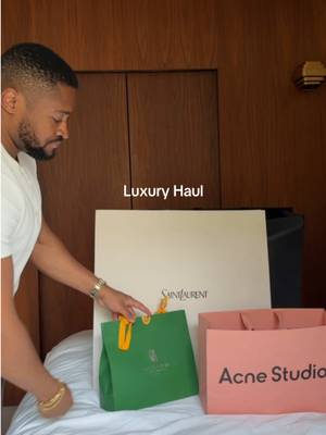 Luxury Haul: Saint Laurent jacket and coat, Goyard Double Travel Watch Case and Acne Studios Washed Logo jacket #luxuryfashion #luxury 