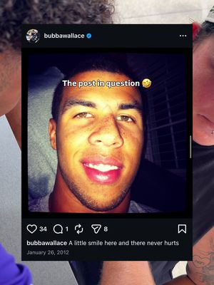 Maybe our digital footprint needs some cleaning @Chase Elliott 🤣 #bubbawallace #chaseelliott #nascar #racing