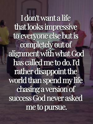 It’s easy to chase the things that look like success from the outside. The money. The recognition. The accomplishments. The lifestyle. The approval. And sure, those things can make you happy for a moment. But that kind of happiness is temporary when you're building a life that isn't aligned with what God has called you to do. Because I believe the deepest kind of fulfillment comes from living in His purpose for your life. Not because it will always be easy. Not because it will always look impressive. But because there is something different about knowing you're exactly where God wants you to be. I don't want the life that simply looks good. I want the life that is actually good for my soul. And if I have to choose between superficial success and the purpose God has for me, I'll choose His purpose every time. 🤍
