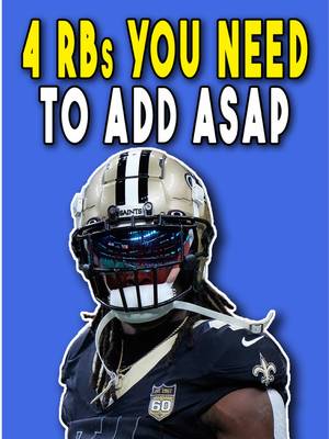 These are 4 running backs you need to add in your fantasy league as soon as possible  #fantasyfootball 